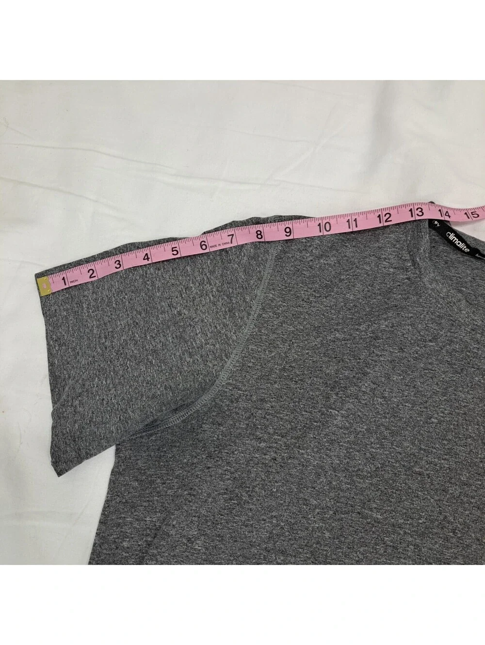 Adidas Gray Climalite Short Sleeve Athletic T-shirt Mens Size L